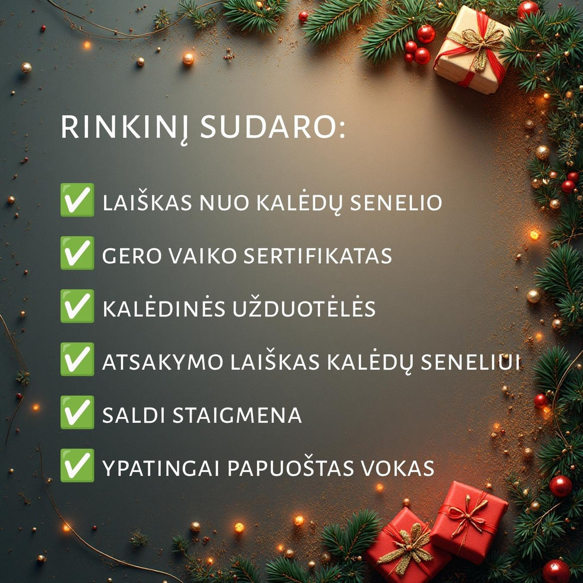 Laiškas nuo Kalėdų Senelio
