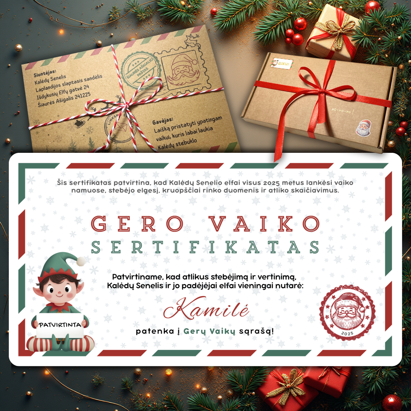 Laiškas nuo Kalėdų Senelio